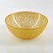 Handmade Shimmering Glass Bowl Textured Gilded Decorative Accent